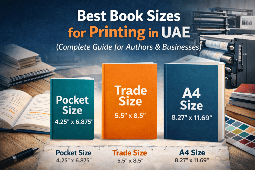 Best Book Sizes for Printing in the UAE – Complete Guide for Authors
